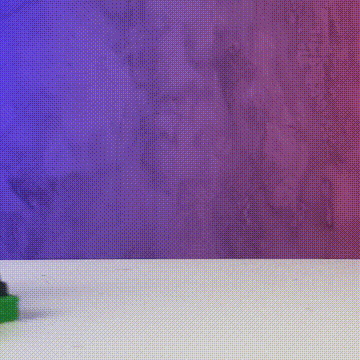Bloques de LEGO formando un logo de YouTube